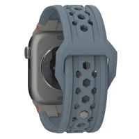 UAG Monarch | Bracelet en silicone Apple Watch Series 1 à 10 / SE / Ultra (2) (44/45/46/49 mm) - Cloud Blue/Titane