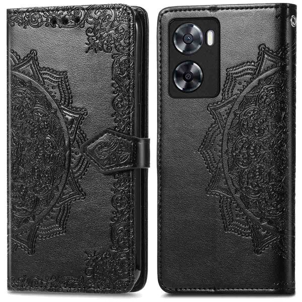 imoshion Etui de téléphone portefeuille Mandala Oppo A57(s) - Noir