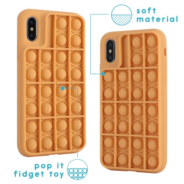 imoshion Pop It Fidget Toy - Coque Pop It iPhone Xs / X - Dorée