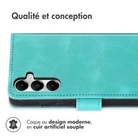 imoshion Etui de téléphone portefeuille avec cordon Samsung Galaxy A26 - Turquoise