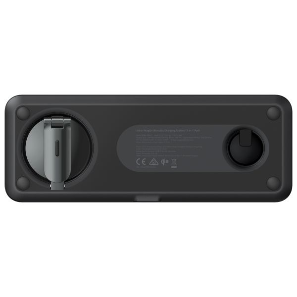 Anker MagGo | Pad Chargeur sans fil magnétique 3-en-1 - 15 Watts - Compatible MagSafe et Qi2 - Noir