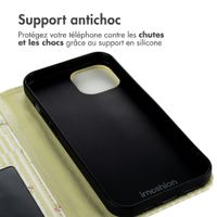 imoshion Étui de télephone portefeuille Design Apple iPhone 14 - Garden Stripes