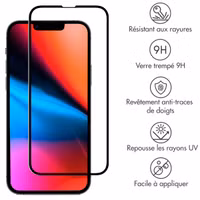 Accezz Protection d'écran en verre trempé Full Cover Apple iPhone 13 Pro Max / 14 Plus