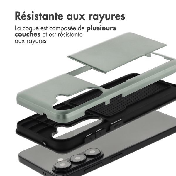 imoshion Coque arrière avec porte-cartes Samsung Galaxy S26 - Vert