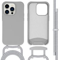 imoshion Coque de couleur avec cordon amovible iPhone 14 Pro - Gris