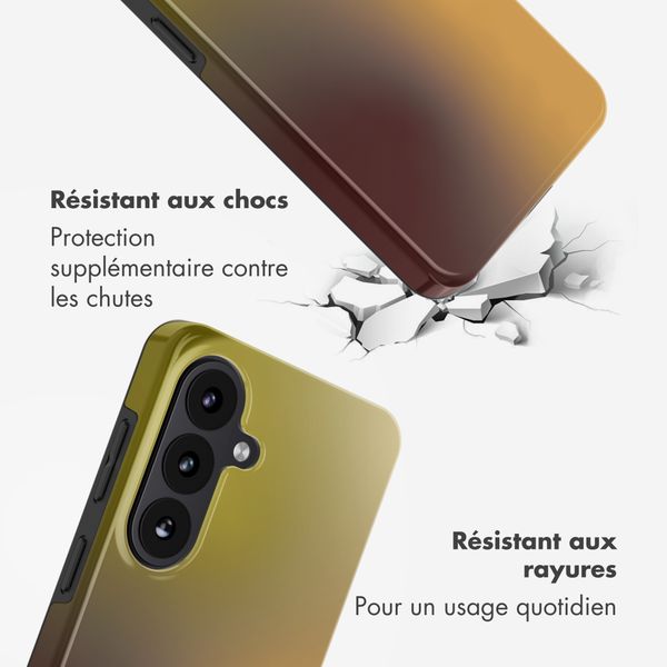 Selencia Coque arrière Vivid Samsung Galaxy S26 - Gradient Olive Dust