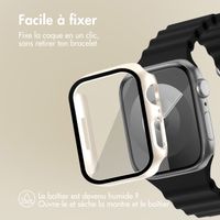imoshion Coque rigide à couverture complète Apple Watch 7 / 8 / 9 - 41 mm - Lumière stellaire