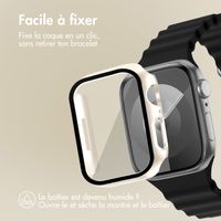 imoshion Coque rigide à couverture complète pour Apple Watch Series 7 / 8 / 9 - 41 mm - Starlight