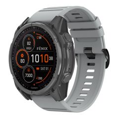 imoshion QuickFit® Bracelet en silicone Stripe Garmin Watch | Fixation 26 mm - Gris