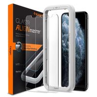 Spigen Protection d'écran en verre trempé GLAStR Fit + Applicator 2-pack iPhone 11