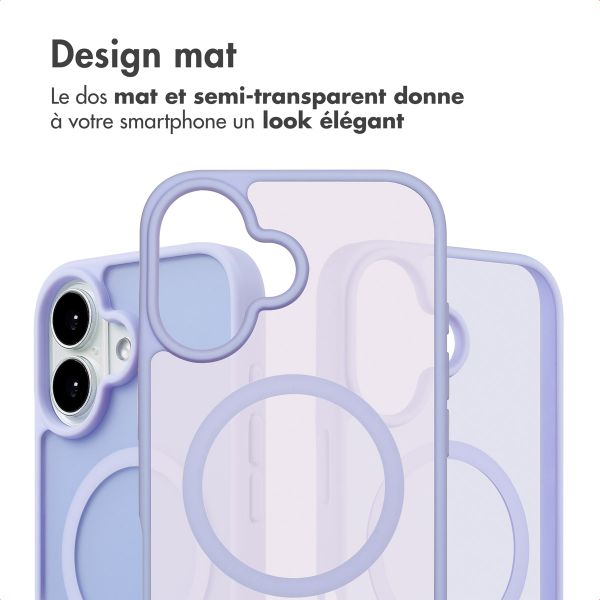 imoshion Coque Color Guard avec MagSafe Apple iPhone 16 - Lila / Lilac