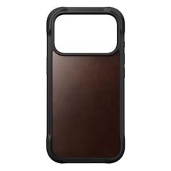 Nomad Coque Rugged Horween Leather Apple iPhone 17 Pro - Rustic Brown