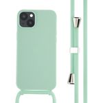 imoshion ﻿Coque en silicone avec cordon iPhone 14 Plus - Menthe verte