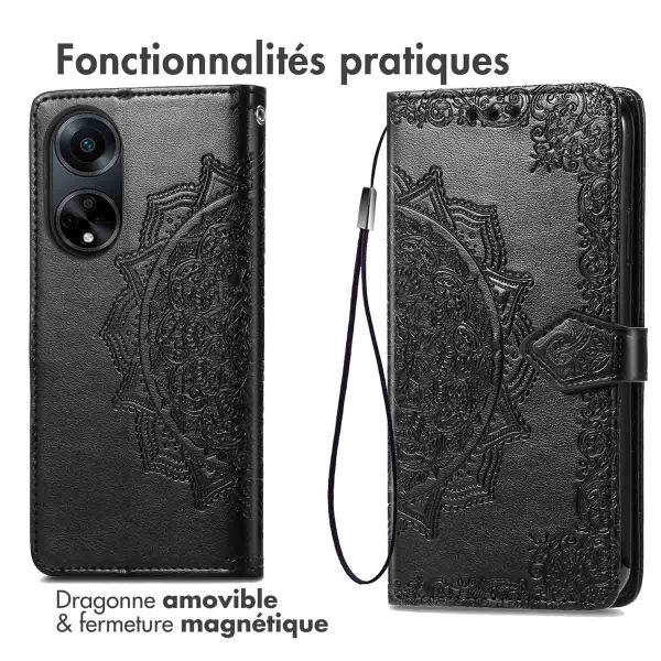 imoshion Etui de télephone Mandala Oppo A98 - Noir