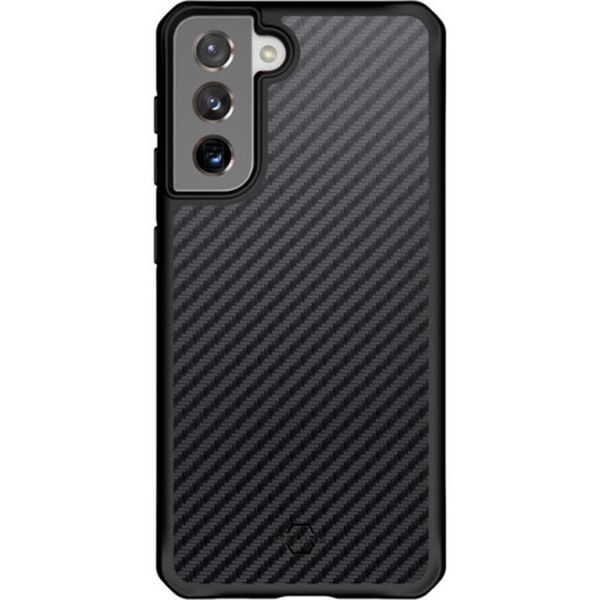 Itskins Coque Hybrid Carbon Samsung Galaxy S21 - Noir