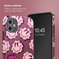 Selencia Coque arrière Vivid Apple iPhone 11 - Wavy Smiley Pink