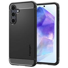 Spigen Coque Rugged Armor Samsung Galaxy A55 - Matte Black