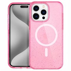 imoshion Coque Pailletée avec MagSafe Apple iPhone 15 Pro Max - Paillettes Rose