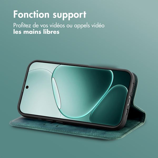imoshion Étui de téléphone portefeuille Slim Oppo A6 Pro (5G) - Vert