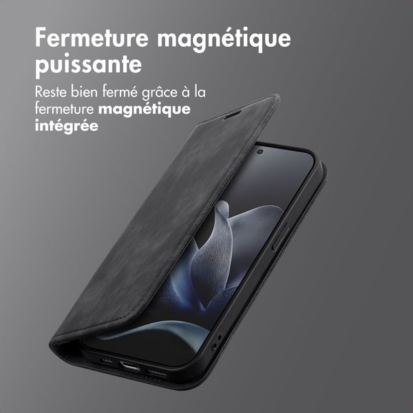 imoshion Étui de téléphone portefeuille Slim Motorola Edge 70 - Noir