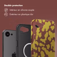 Selencia Coque arrière Vivid avec MagSafe Apple iPhone 16e - Moo'd Olive Dust