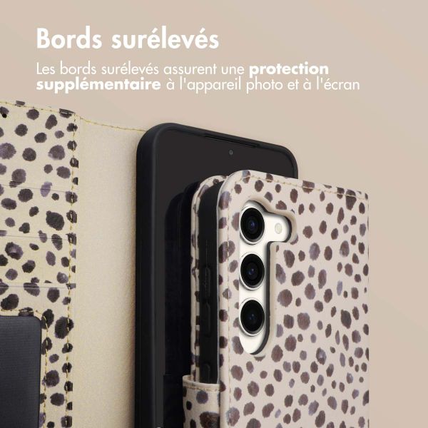 imoshion Étui de télephone portefeuille Design Samsung Galaxy S23 - Black And White Dots