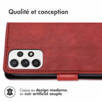 imoshion Étui de téléphone portefeuille Luxe Samsung Galaxy A53 - Rouge