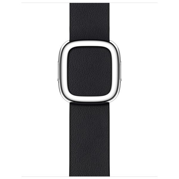 Apple Leather Band Modern Buckle Apple Watch Series 1 á 9 / SE (38/40/41 mm) | Series 10 (42 mm) - Taille L - Midnight