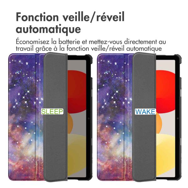 imoshion Coque tablette Design Trifold Xiaomi Redmi Pad SE - Space