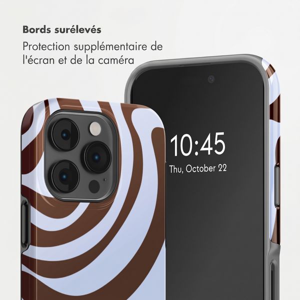Selencia Coque arrière Vivid Apple iPhone 14 Pro - Dream Swirl Chocolate