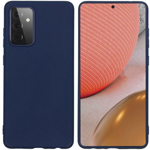 imoshion Coque Couleur Samsung Galaxy A72 - Bleu foncé