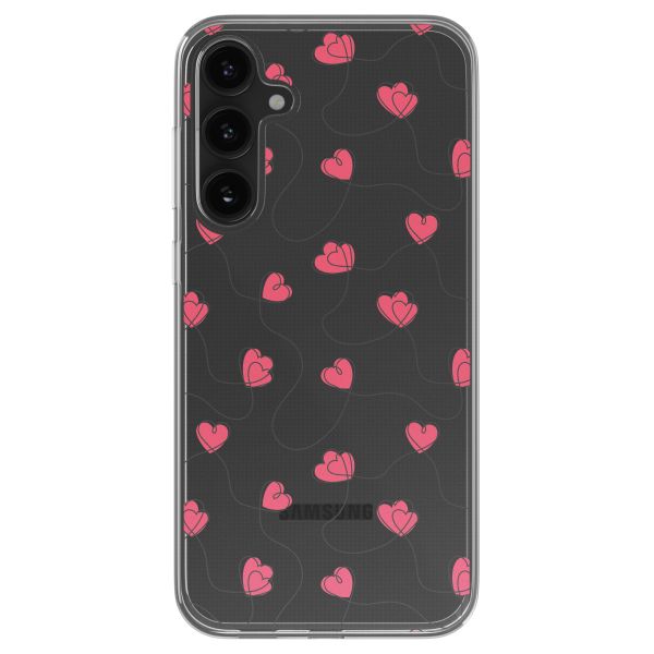 imoshion Coque design pour Samsung Galaxy S23 FE - Dusty Rose Connected Hearts