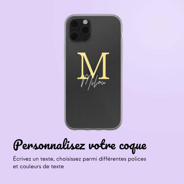 Coque avec votre propre photo et/ou texte Apple iPhone 12 (Pro) - Letter