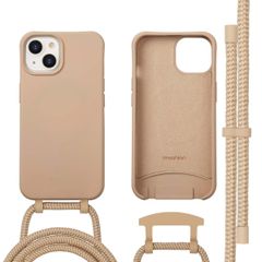 imoshion Coque arrière Color avec cordon amovible et MagSafe Apple iPhone 14 - Nude