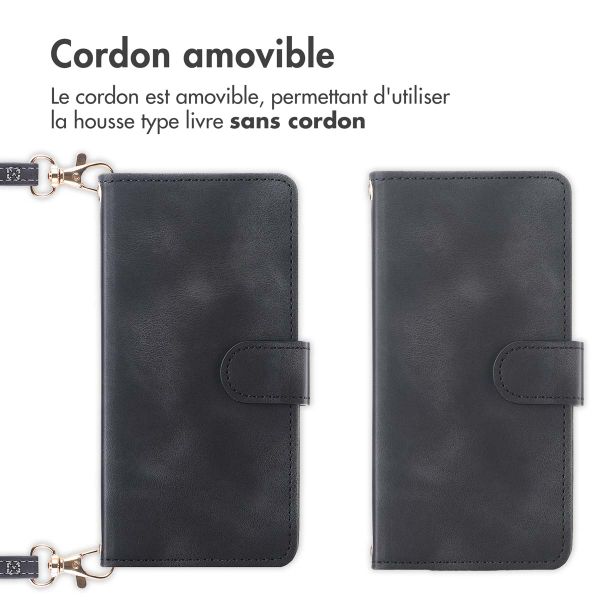 imoshion Etui de télephone portefeuille avec cordon Samsung Galaxy S25 Plus - Noir