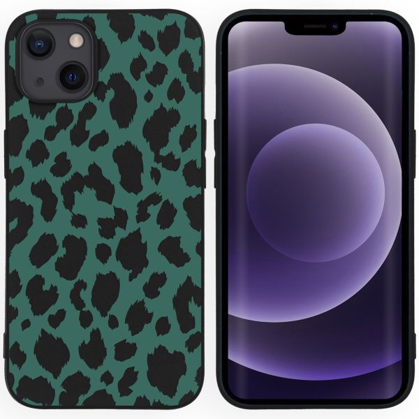 imoshion Coque Design iPhone 13 - Léopard - Noir / Vert