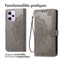 imoshion Etui de télephone Mandala Xiaomi Redmi Note 12 Pro (5G) - Gris