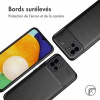 imoshion Coque silicone Carbon Samsung Galaxy A03 - Noir