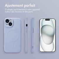 imoshion Coque Couleur avec MagSafe Apple iPhone 15 - Lila