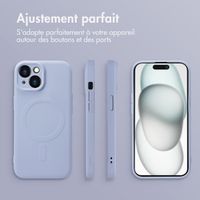 imoshion Coque Couleur avec MagSafe iPhone 15 - Lilas