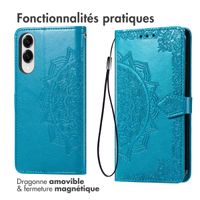 imoshion Etui de télephone Mandala Samsung Galaxy A17 - Turquoise