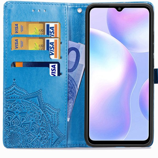 Etui de téléphone portefeuille Mandala Xiaomi Redmi 9A