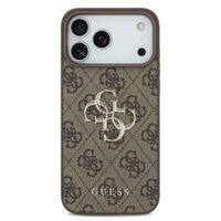 Guess Coque 4G Metal Logo Backcover Apple iPhone 17 Pro Max - Marron