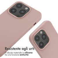 imoshion Coque en silicone avec cordon Apple iPhone 14 Pro - Sand Pink