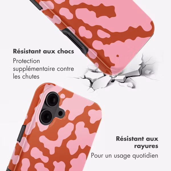 Selencia Coque arrière Vivid avec MagSafe Apple iPhone 16 - Moo’d Blush Pink