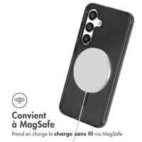 imoshion Coque Pailletée avec MagSafe Samsung Galaxy S25 - Glitter Noir