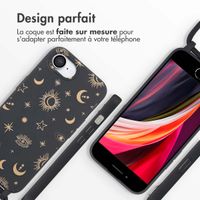 imoshion Coque design en silicone avec cordon iPhone 16e - Sky Black