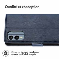 imoshion Étui de téléphone portefeuille Luxe Nokia X30 - Bleu foncé