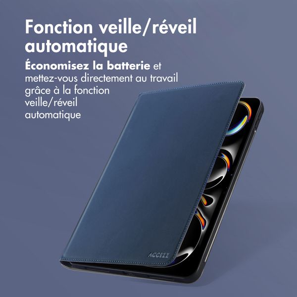 Accezz Coque tablette Classic Apple iPad Pro 11 (2025) M5 / (2024) M4 - Bleu foncé