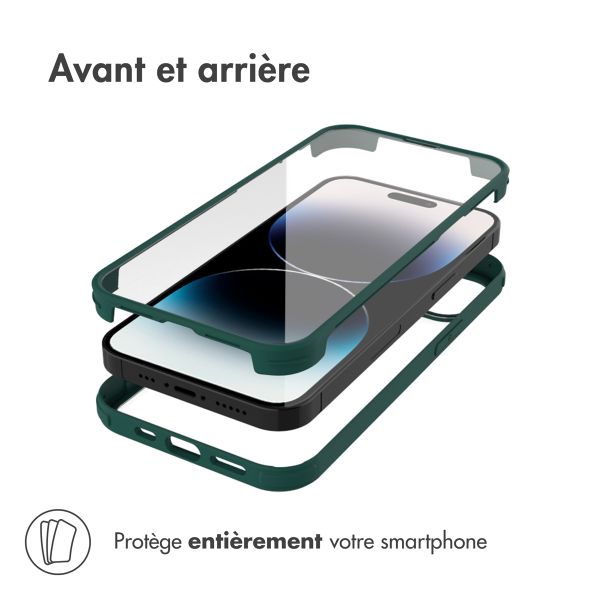 Accezz Coque de protection intégrale à 360° iPhone 14 Pro Max - Vert